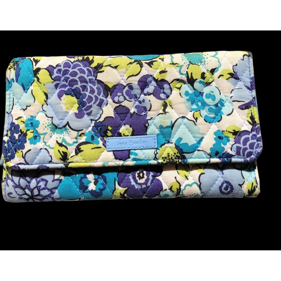 Vera Bradley Handbags - Vera Bradley Retired Blueberry Blossoms Wristlet Wallet